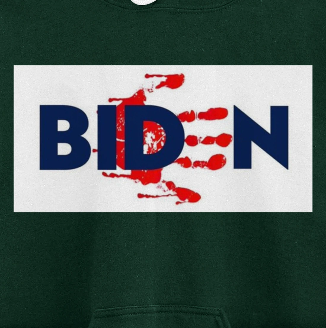Bold Block Blood On His Hands Biden BringTrumpBack Trending Pullover Hoodie