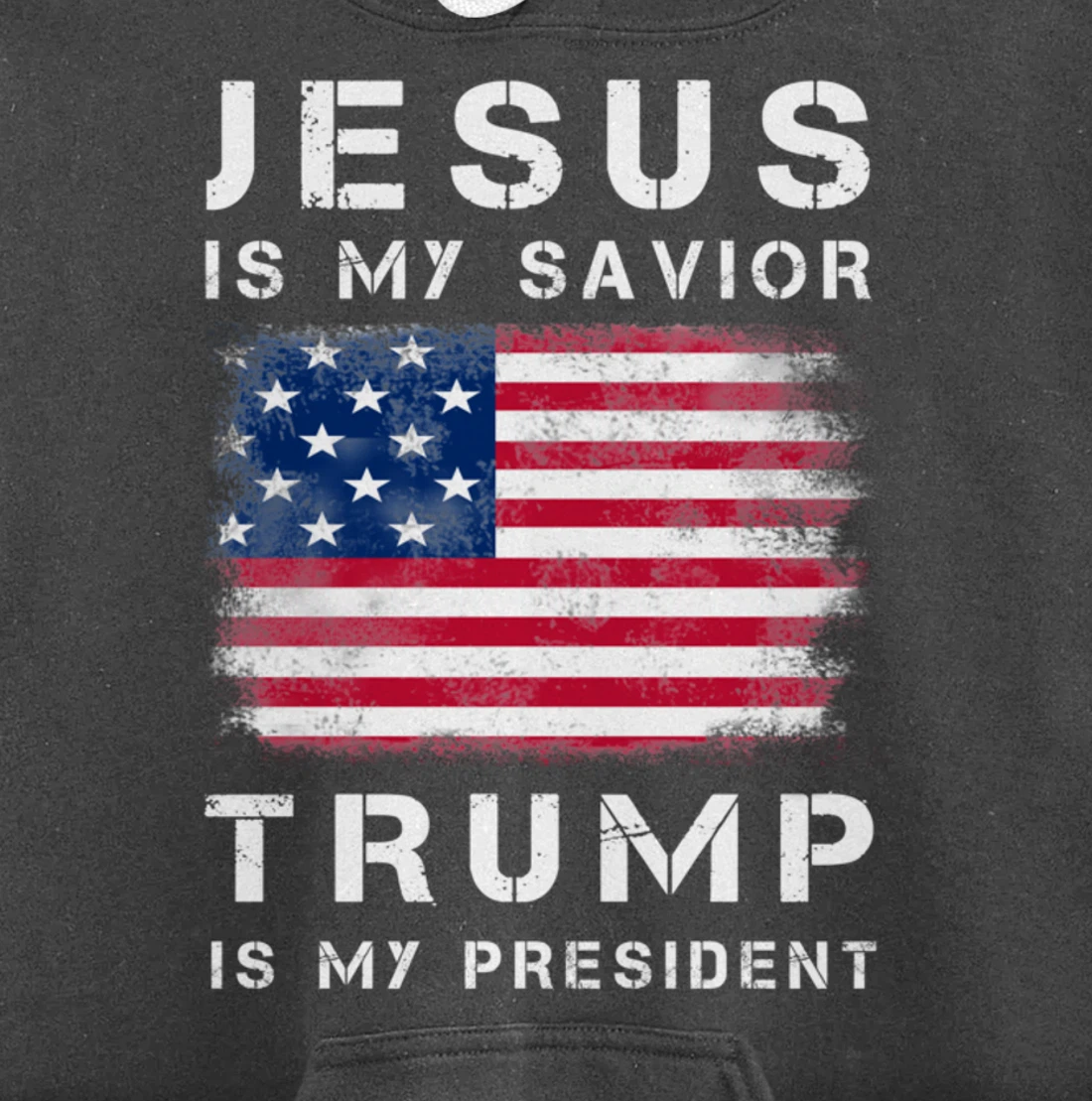 Jesus is my Savior Trump is my President Pullover Hoodie