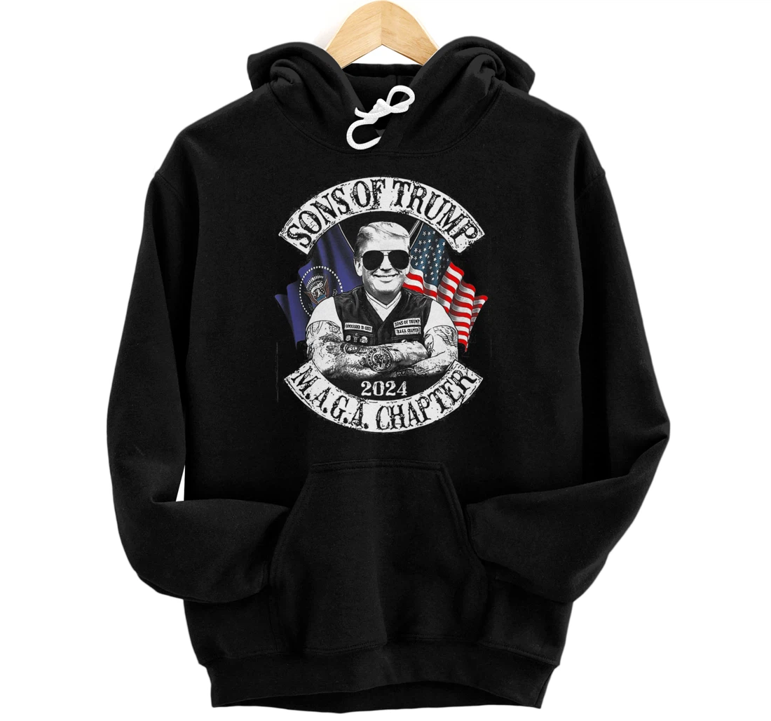 Sons of Trump Maga Chapter 2024 Pullover Hoodie