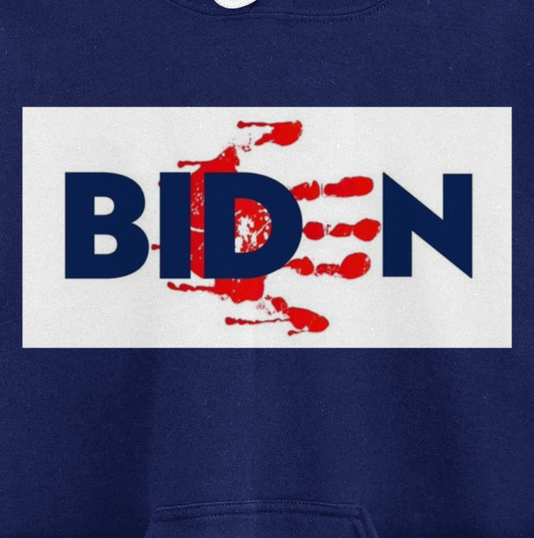 Bold Block Blood On His Hands Biden BringTrumpBack Trending Pullover Hoodie