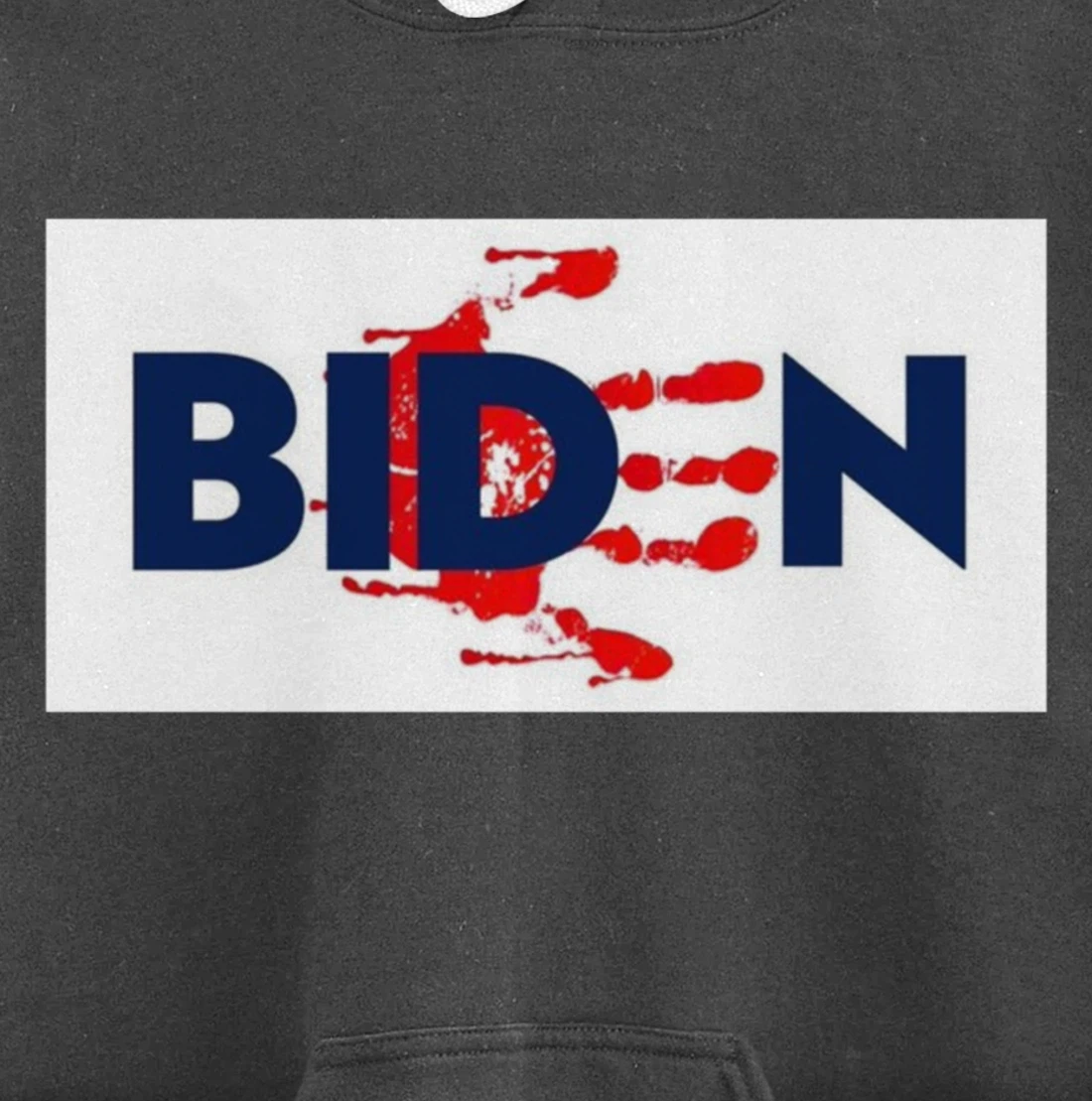 Bold Block Blood On His Hands Biden BringTrumpBack Trending Pullover Hoodie