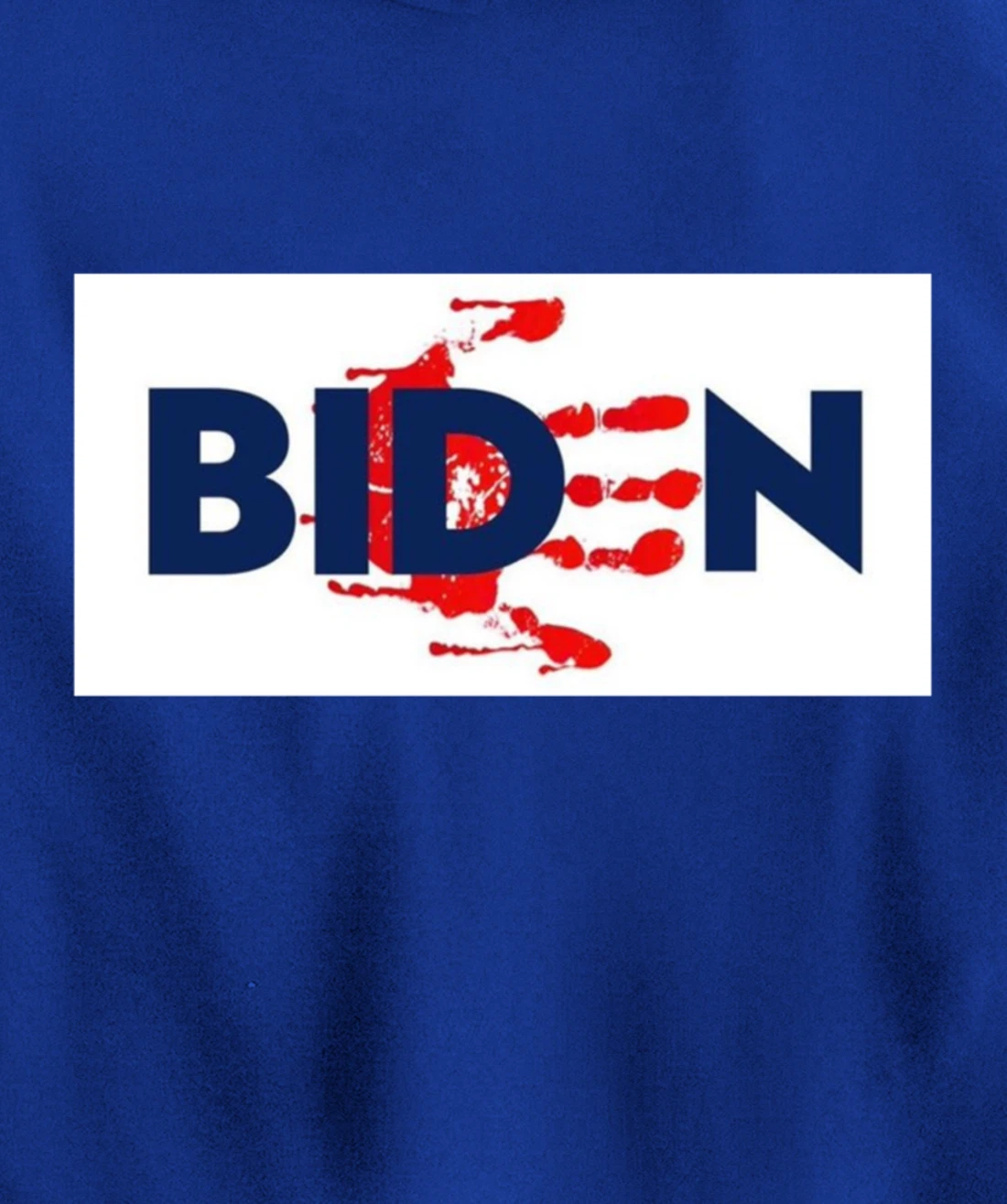 Bold Block Blood On His Hands Biden BringTrumpBack Trending Pullover Hoodie