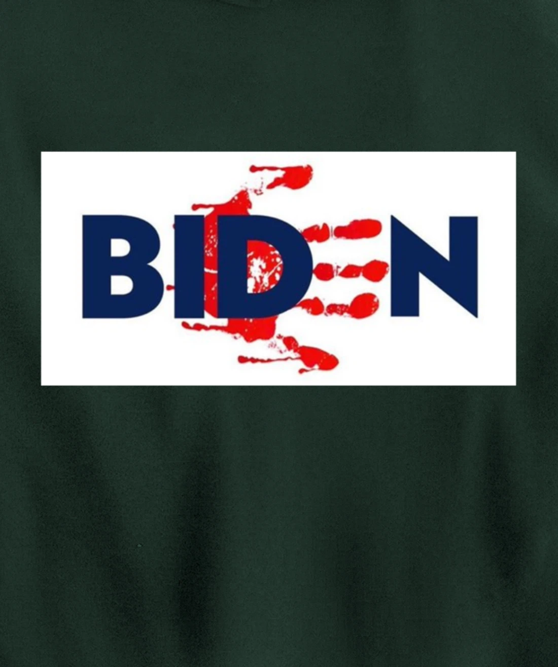 Bold Block Blood On His Hands Biden BringTrumpBack Trending Pullover Hoodie