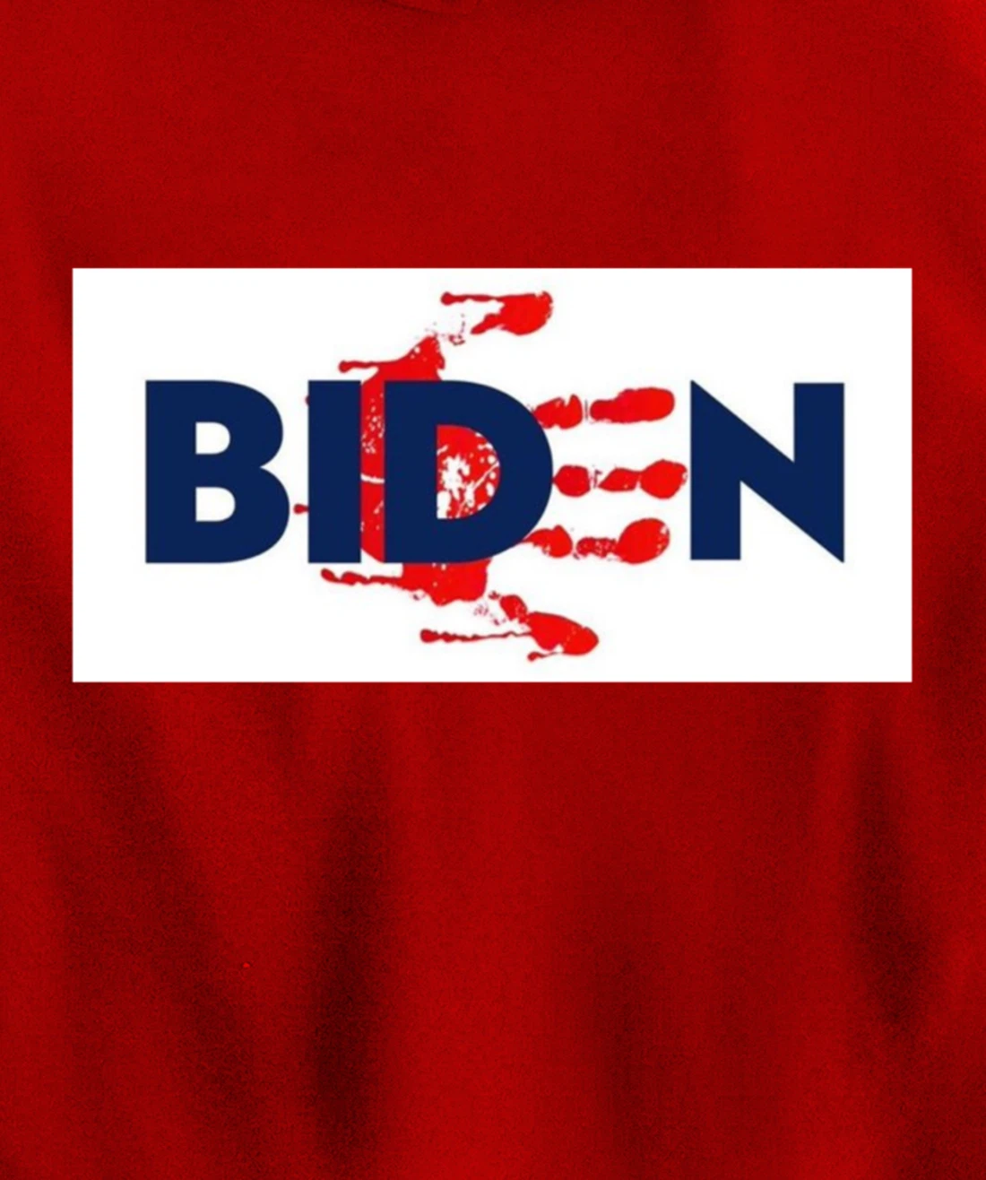Bold Block Blood On His Hands Biden BringTrumpBack Trending Pullover Hoodie