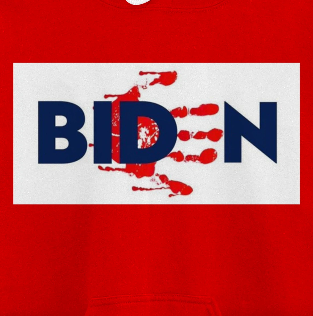 Bold Block Blood On His Hands Biden BringTrumpBack Trending Pullover Hoodie