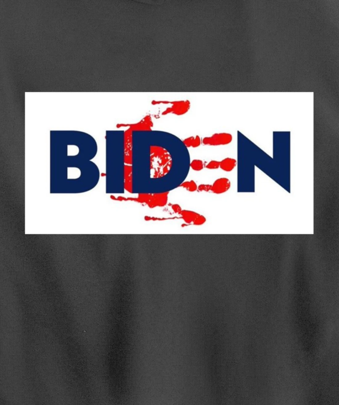 Bold Block Blood On His Hands Biden BringTrumpBack Trending Pullover Hoodie