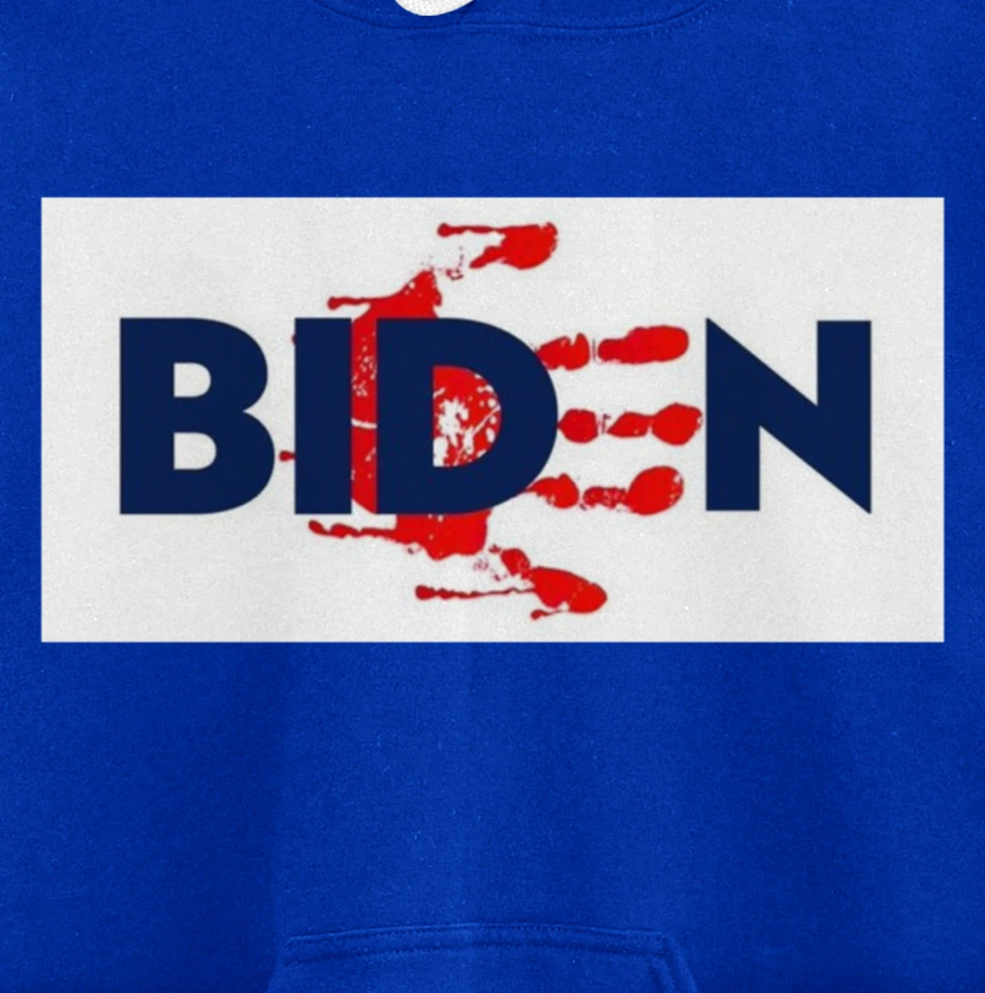 Bold Block Blood On His Hands Biden BringTrumpBack Trending Pullover Hoodie