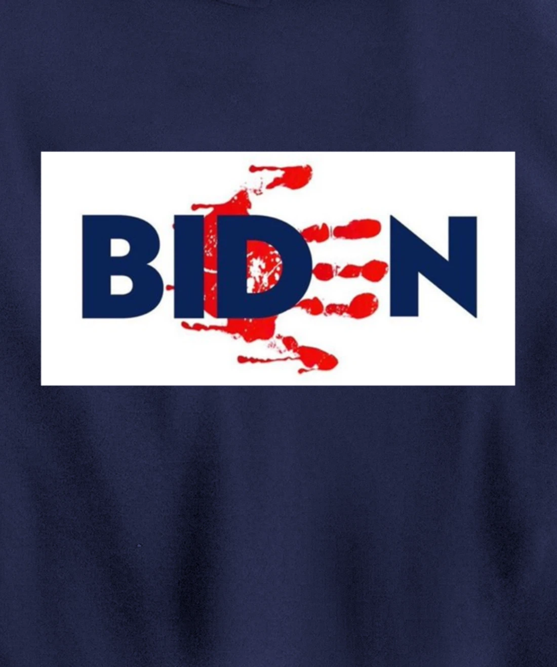 Bold Block Blood On His Hands Biden BringTrumpBack Trending Pullover Hoodie