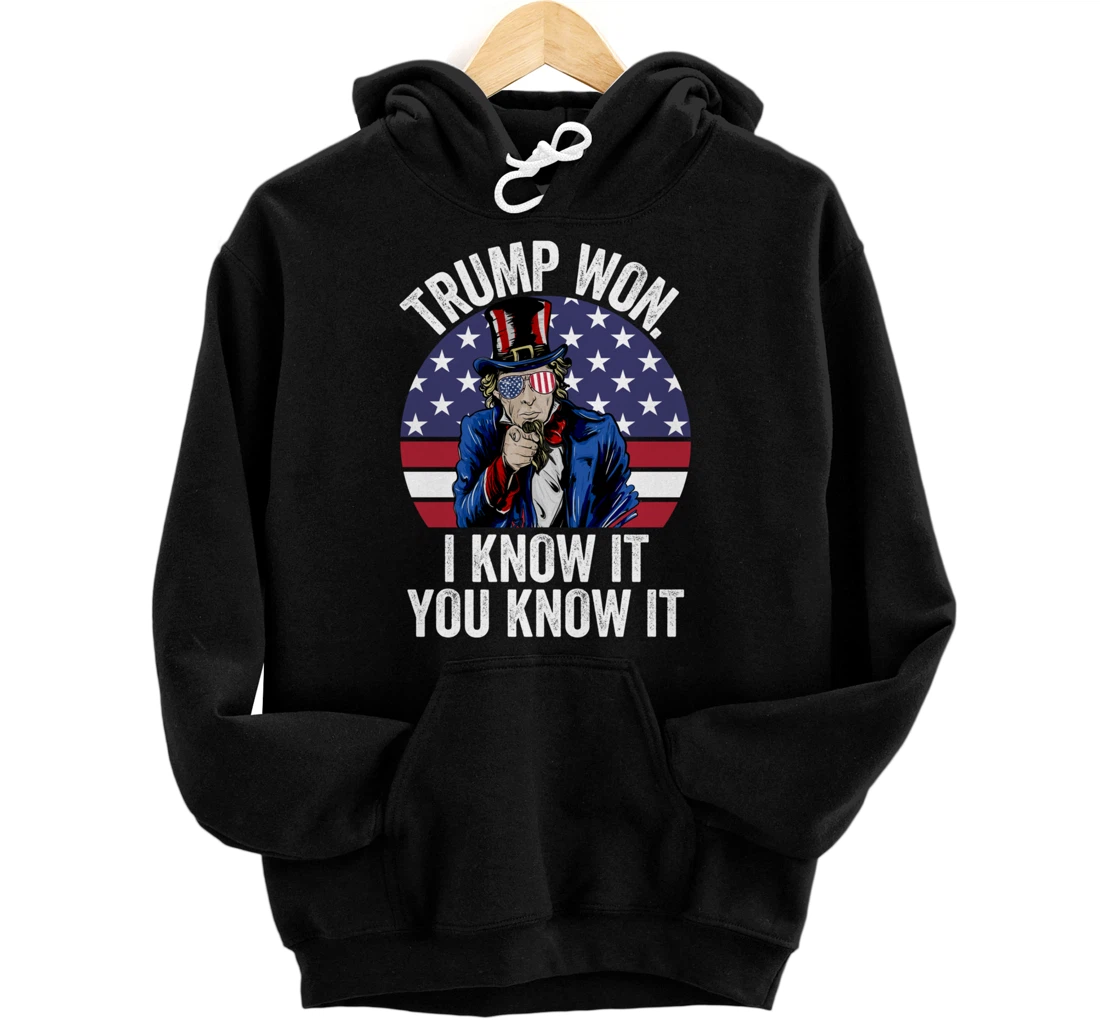 Trump Won Save America Again 2024 President Election Pullover Hoodie