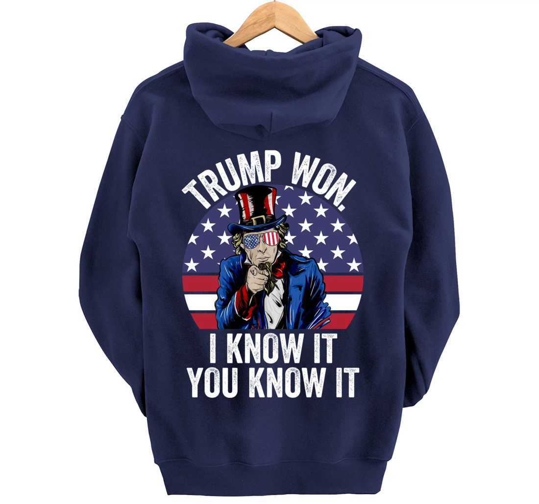 Trump Won Save America Again 2024 President Election Pullover Hoodie