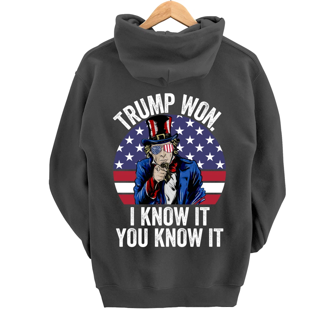 Trump Won Save America Again 2024 President Election Pullover Hoodie