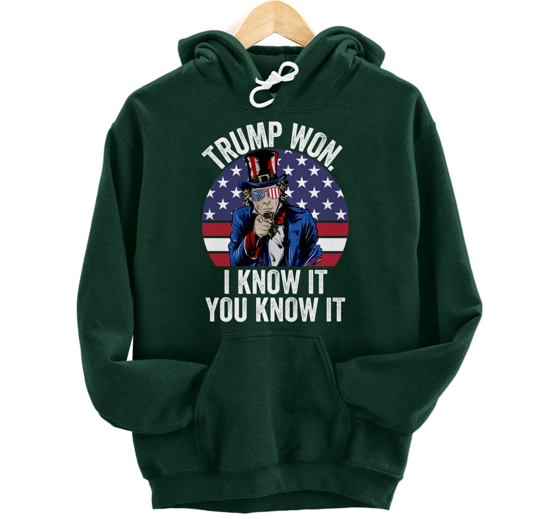 Trump Won Save America Again 2024 President Election Pullover Hoodie