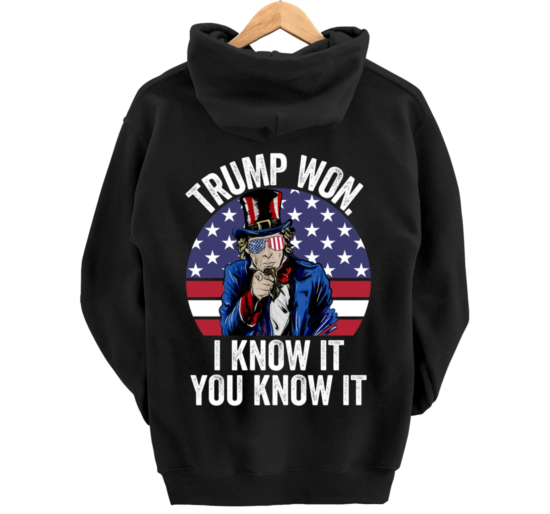 Trump Won Save America Again 2024 President Election Pullover Hoodie