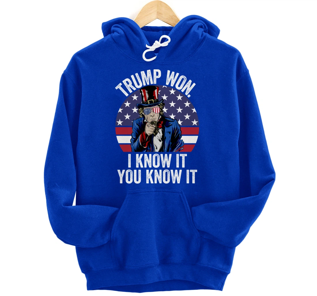 Trump Won Save America Again 2024 President Election Pullover Hoodie