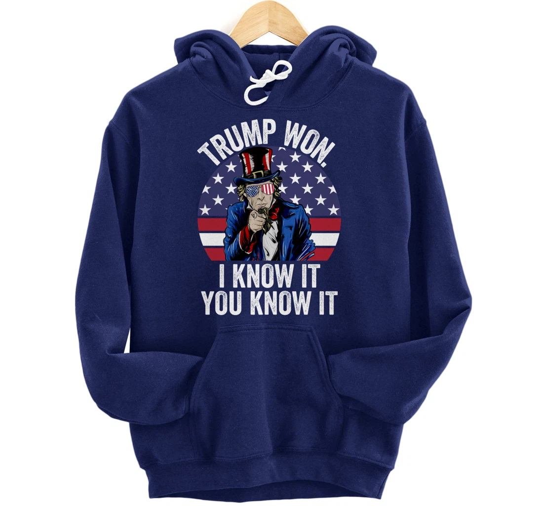 Trump Won Save America Again 2024 President Election Pullover Hoodie