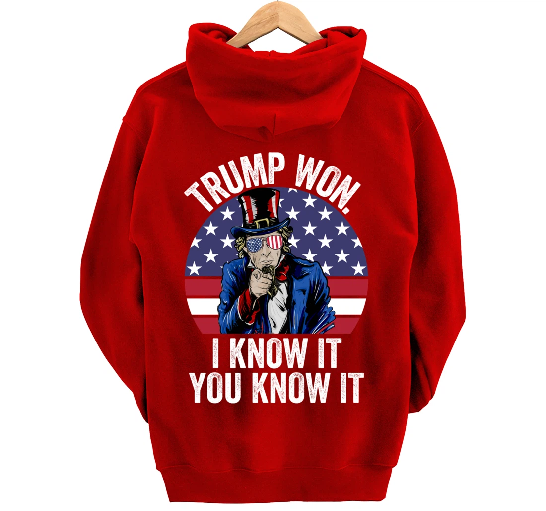 Trump Won Save America Again 2024 President Election Pullover Hoodie