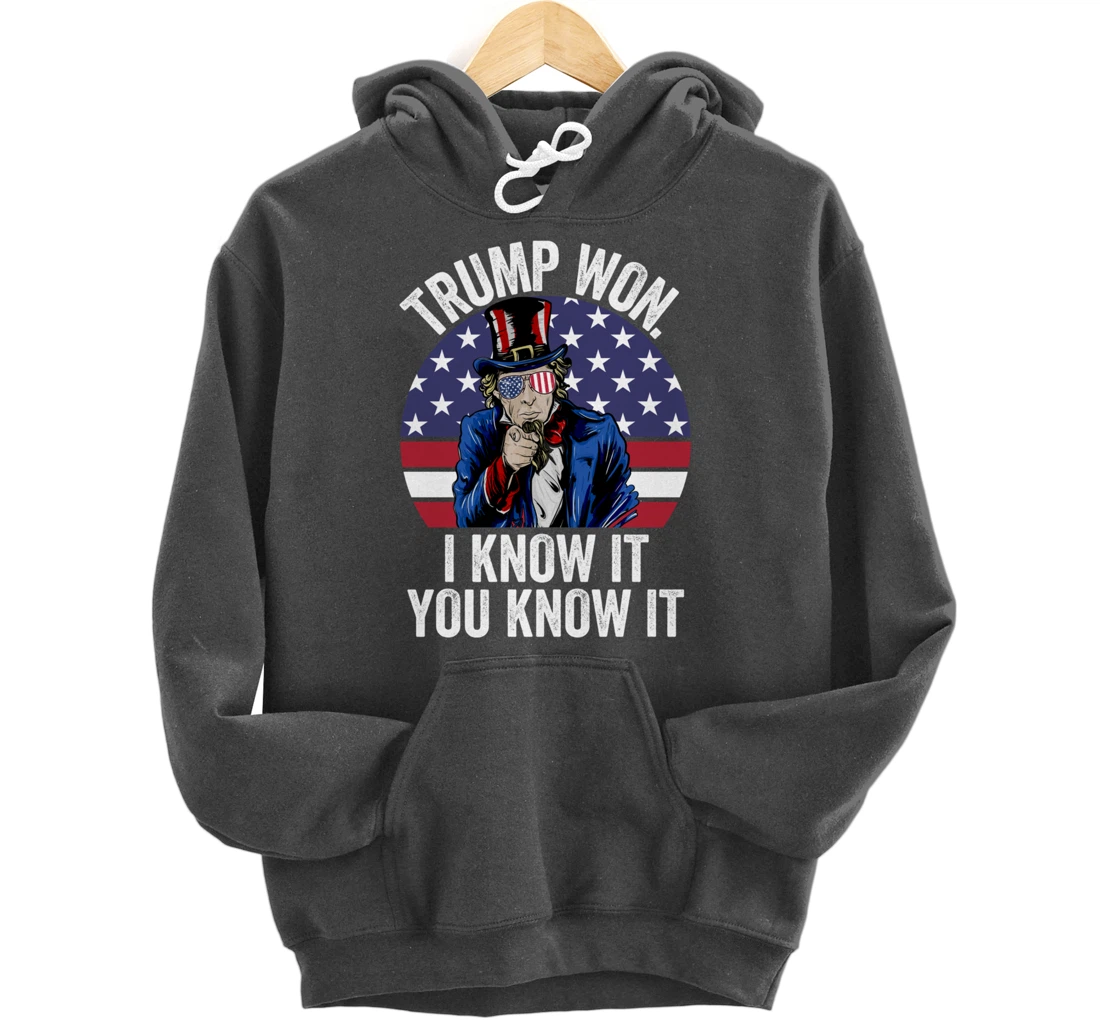Trump Won Save America Again 2024 President Election Pullover Hoodie