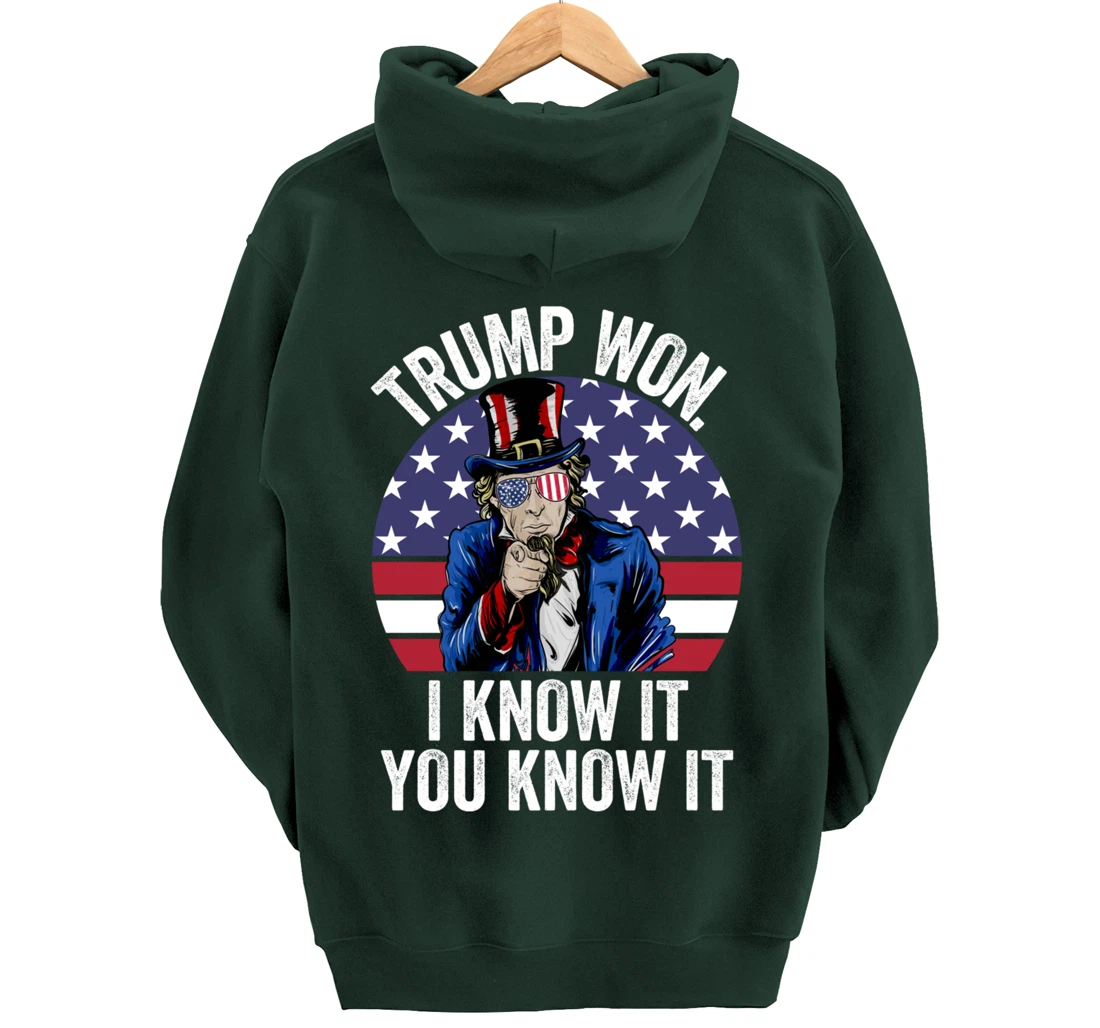 Trump Won Save America Again 2024 President Election Pullover Hoodie