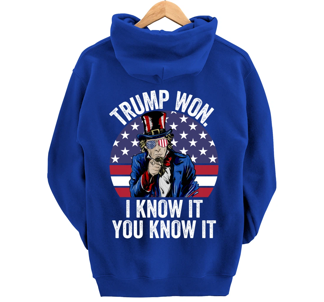 Trump Won Save America Again 2024 President Election Pullover Hoodie