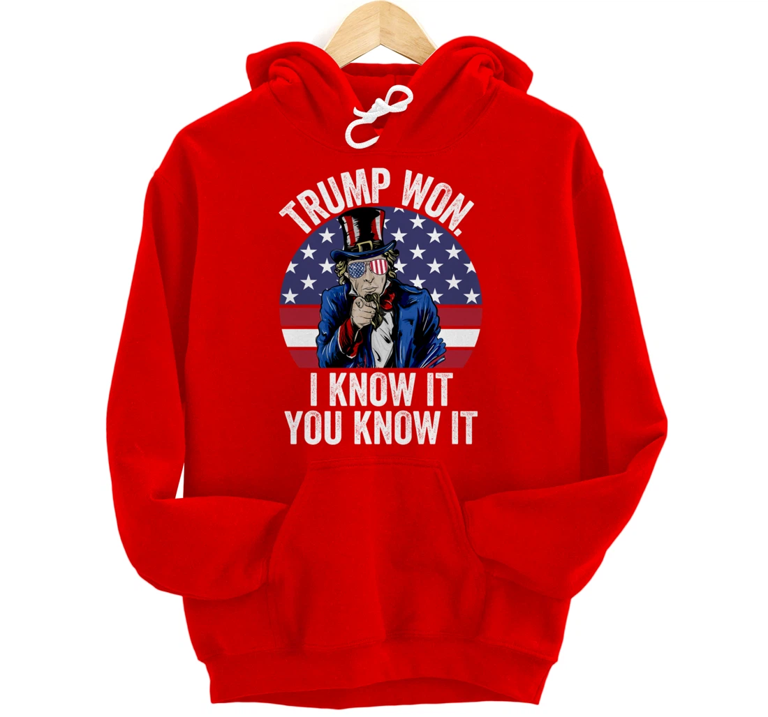 Trump Won Save America Again 2024 President Election Pullover Hoodie