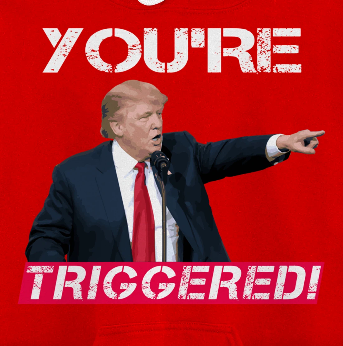 You're Triggered! Donald Trump Meme Safe Space Political SJW Pullover Hoodie