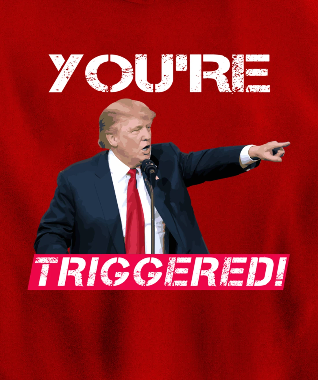 You're Triggered! Donald Trump Meme Safe Space Political SJW Pullover Hoodie