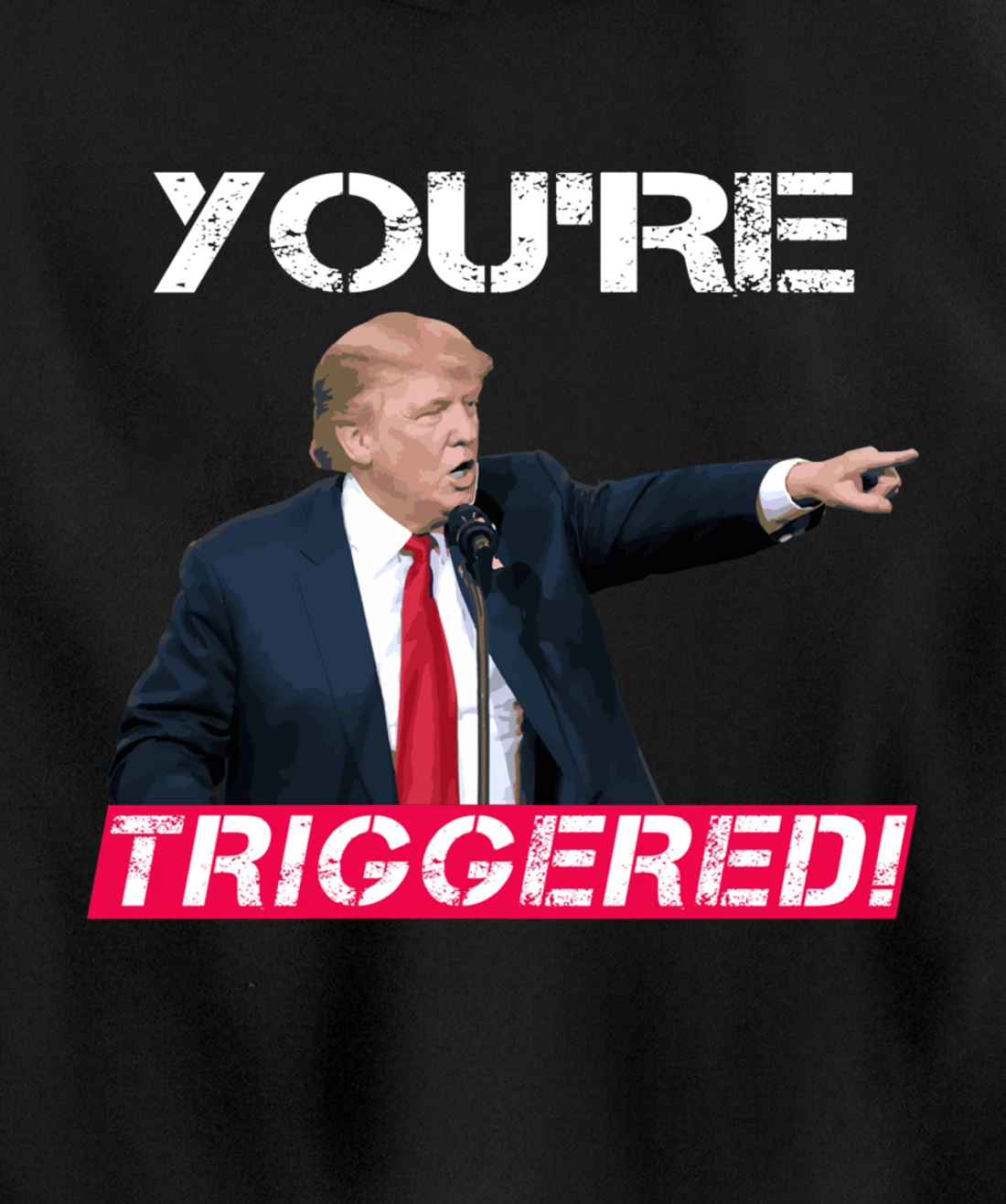 You're Triggered! Donald Trump Meme Safe Space Political SJW Pullover Hoodie