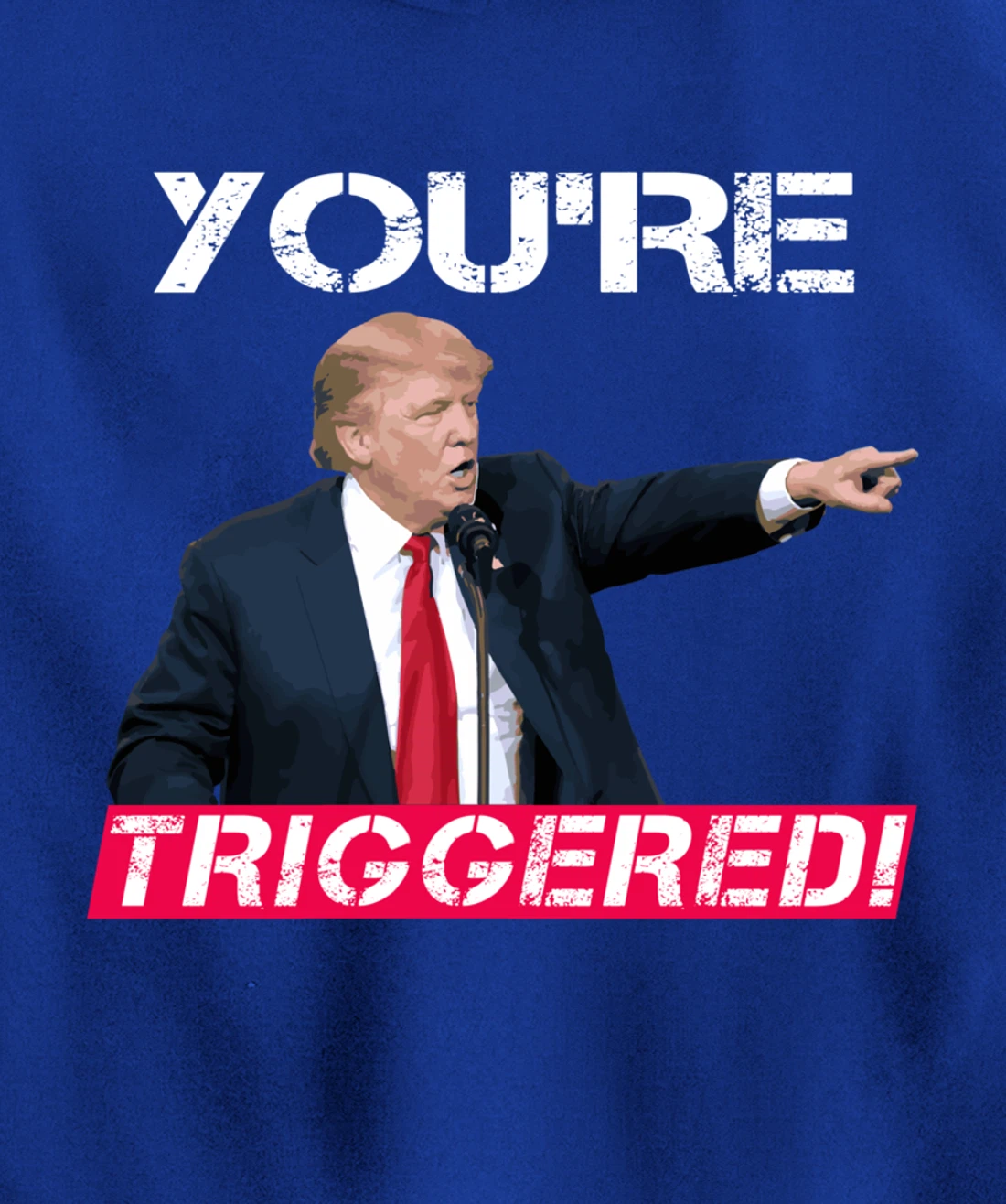 You're Triggered! Donald Trump Meme Safe Space Political SJW Pullover Hoodie