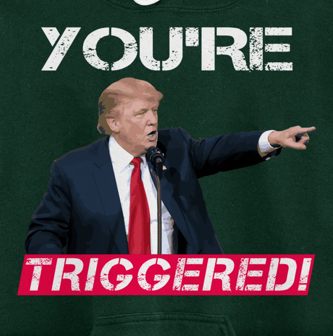 You're Triggered! Donald Trump Meme Safe Space Political SJW Pullover Hoodie