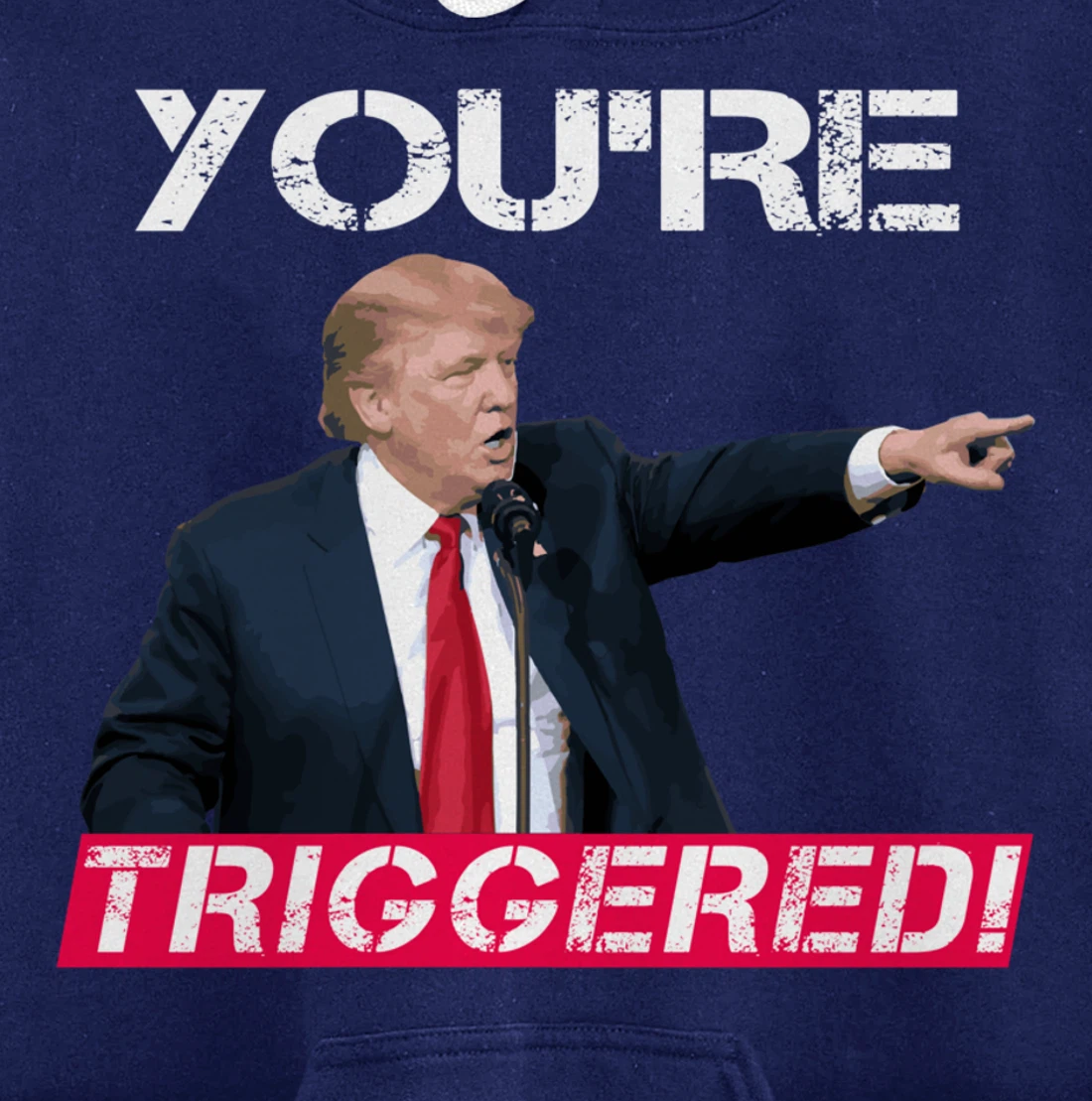 You're Triggered! Donald Trump Meme Safe Space Political SJW Pullover Hoodie