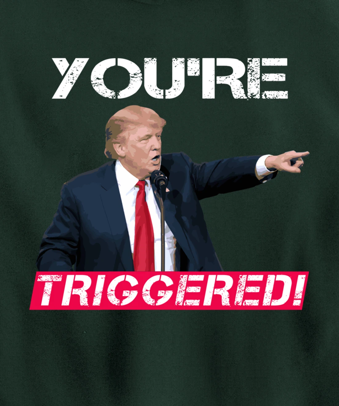 You're Triggered! Donald Trump Meme Safe Space Political SJW Pullover Hoodie