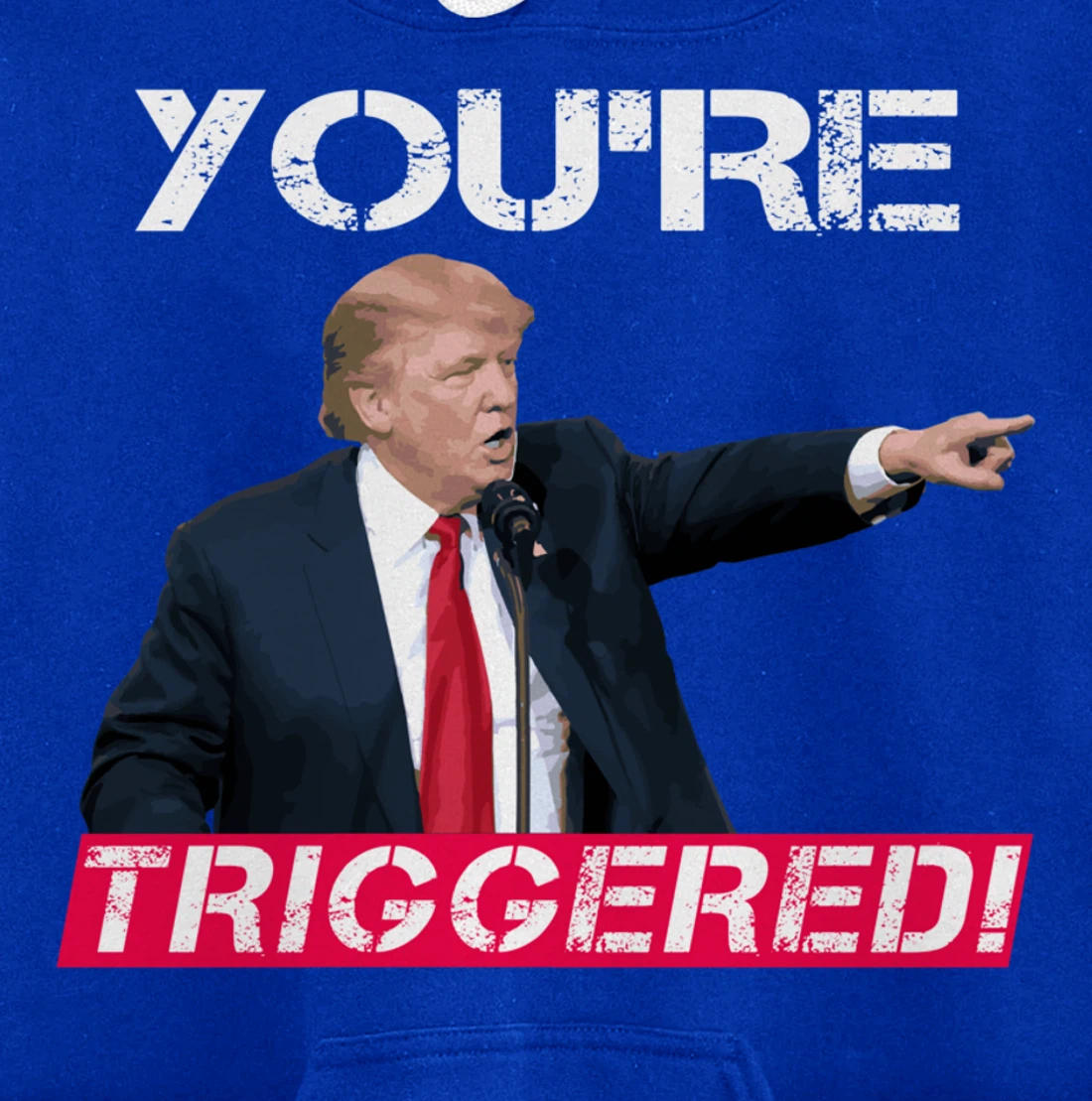 You're Triggered! Donald Trump Meme Safe Space Political SJW Pullover Hoodie