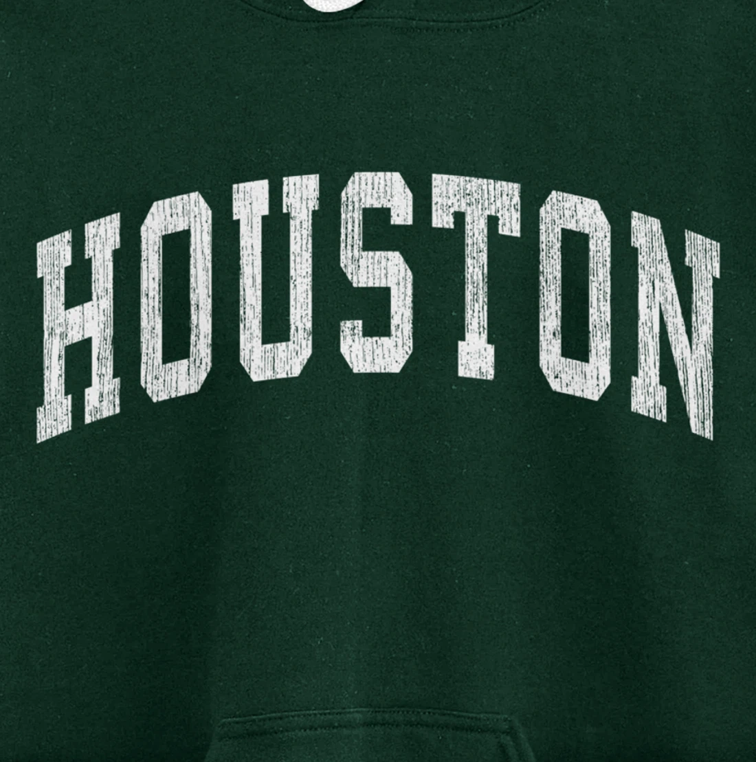Houston Texas TX Vintage Athletic Sports Design Pullover Hoodie
