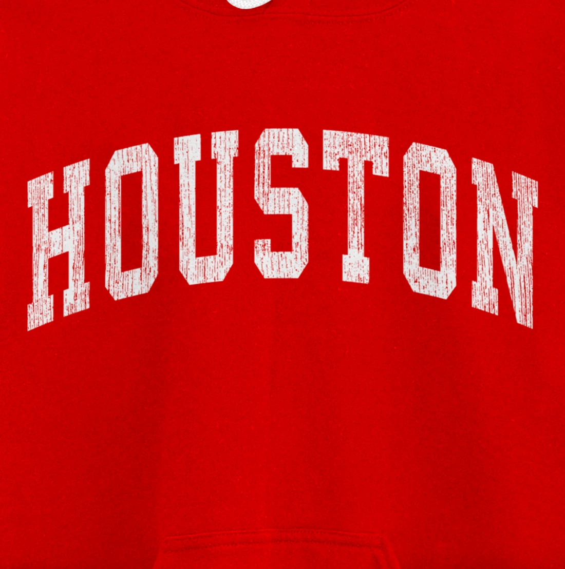 Houston Texas TX Vintage Athletic Sports Design Pullover Hoodie