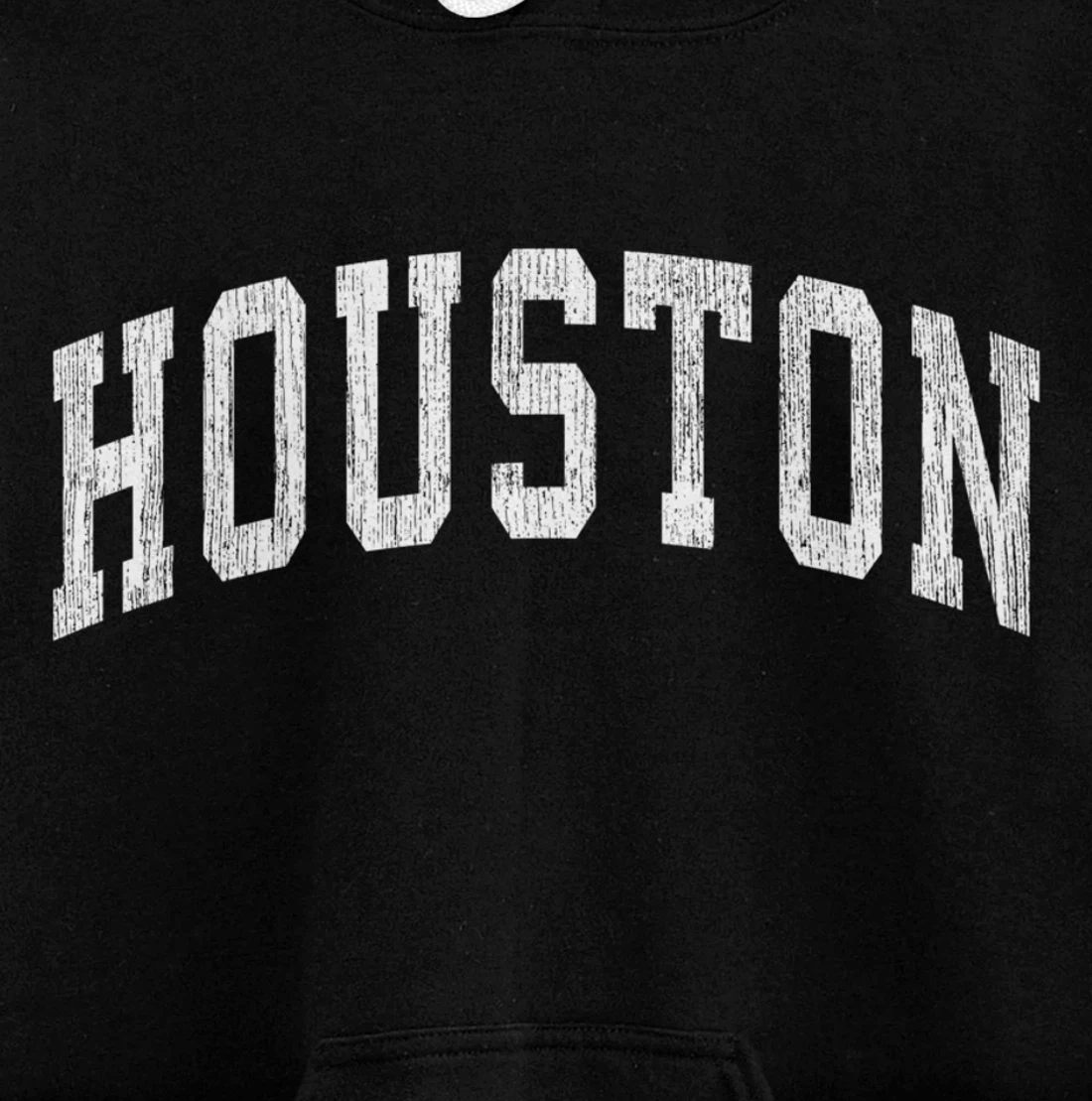 Houston Texas TX Vintage Athletic Sports Design Pullover Hoodie