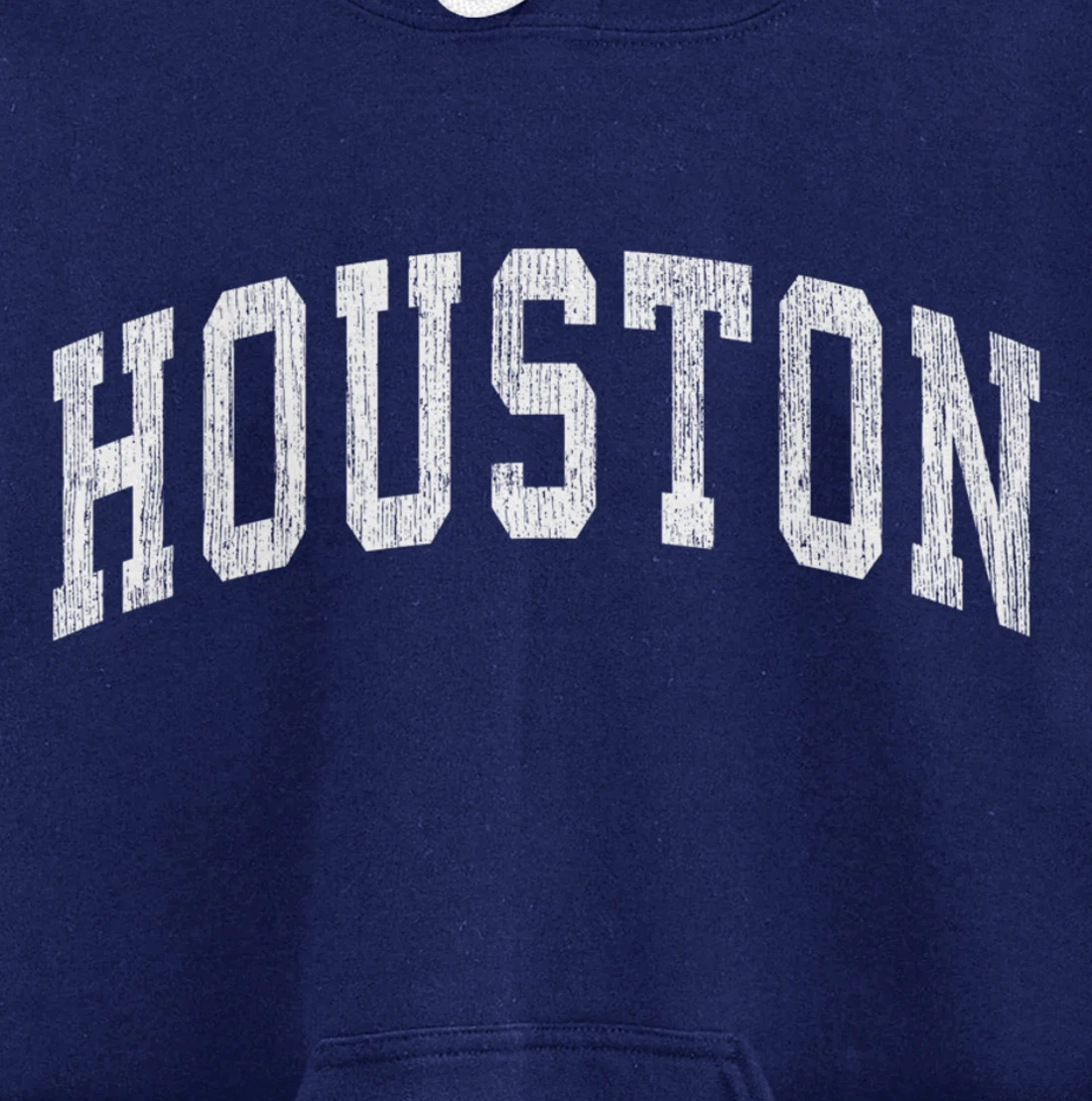 Houston Texas TX Vintage Athletic Sports Design Pullover Hoodie