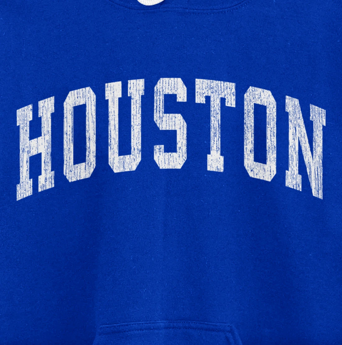 Houston Texas TX Vintage Athletic Sports Design Pullover Hoodie