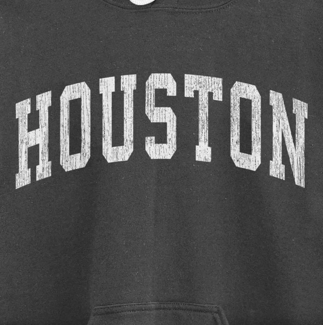 Houston Texas TX Vintage Athletic Sports Design Pullover Hoodie