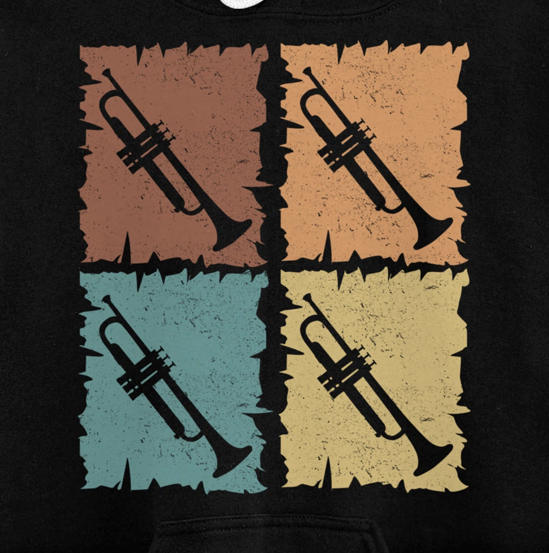 Trumpets graphic trumpeter design brass music Pullover Hoodie