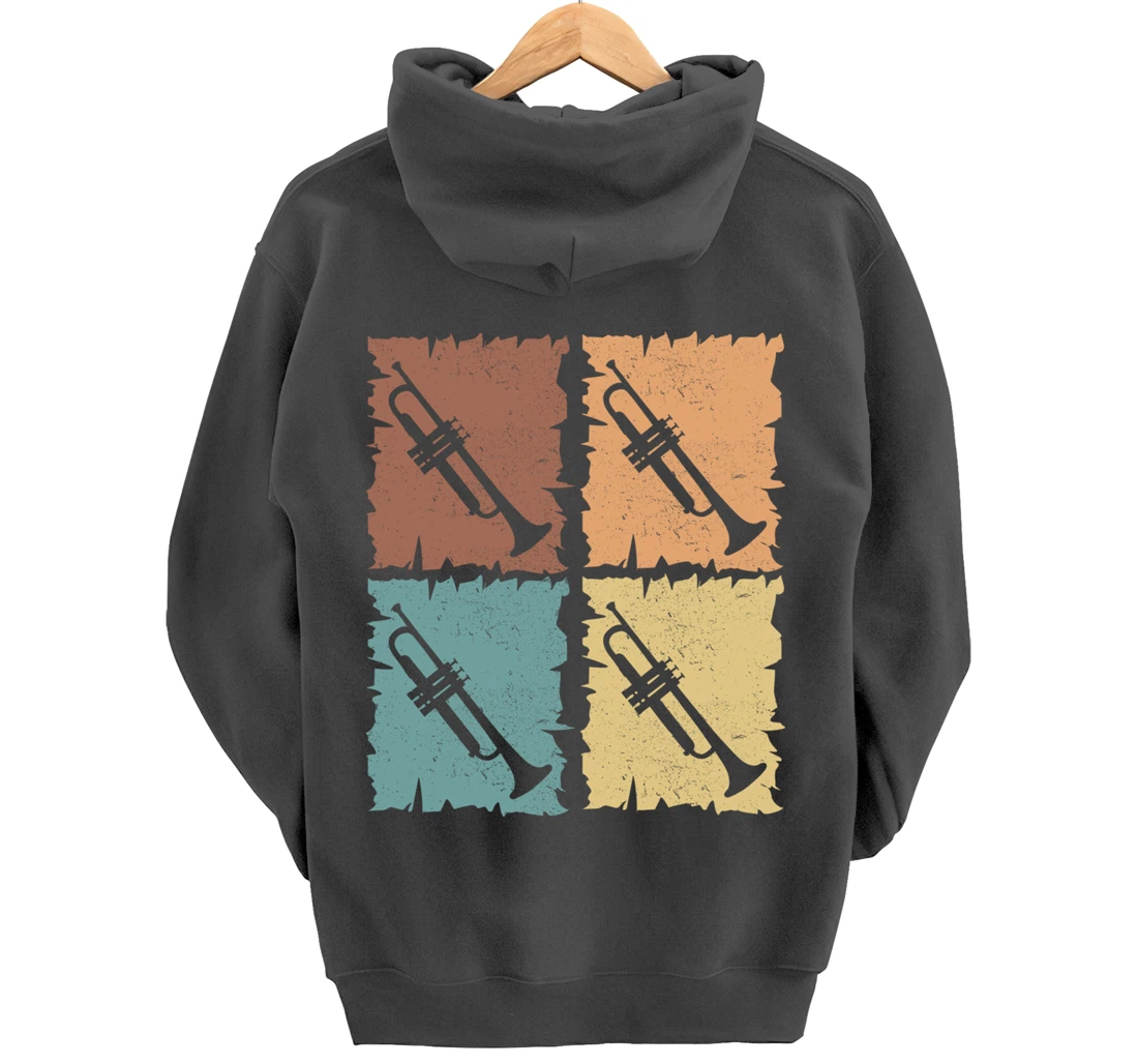 Trumpets graphic trumpeter design brass music Pullover Hoodie