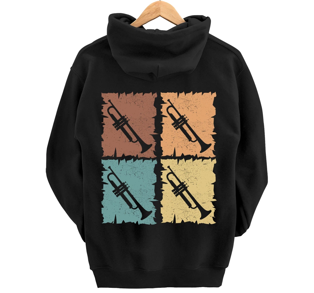 Trumpets graphic trumpeter design brass music Pullover Hoodie