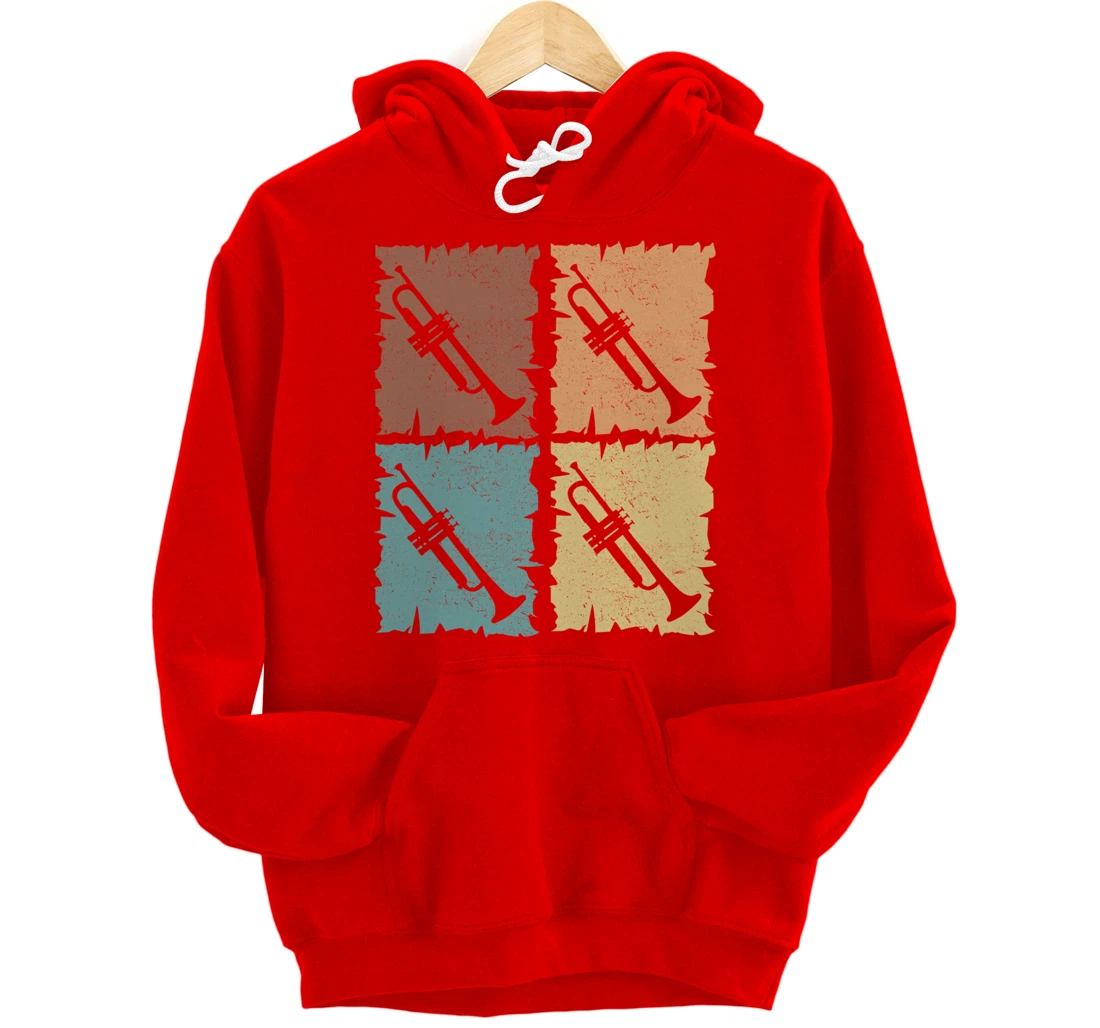 Trumpets graphic trumpeter design brass music Pullover Hoodie