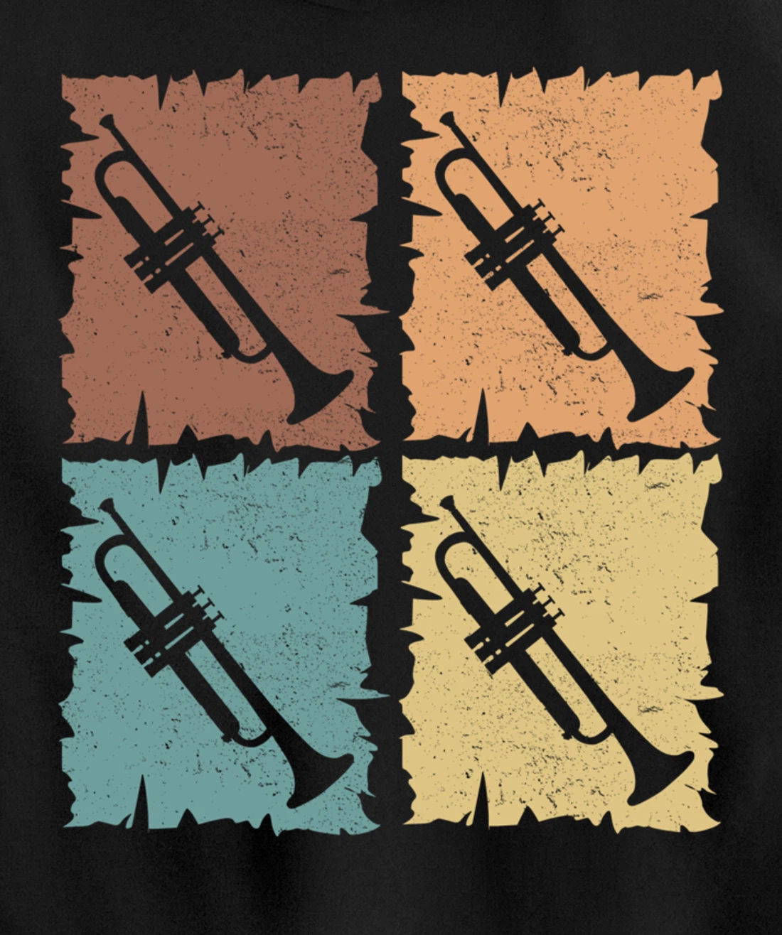 Trumpets graphic trumpeter design brass music Pullover Hoodie