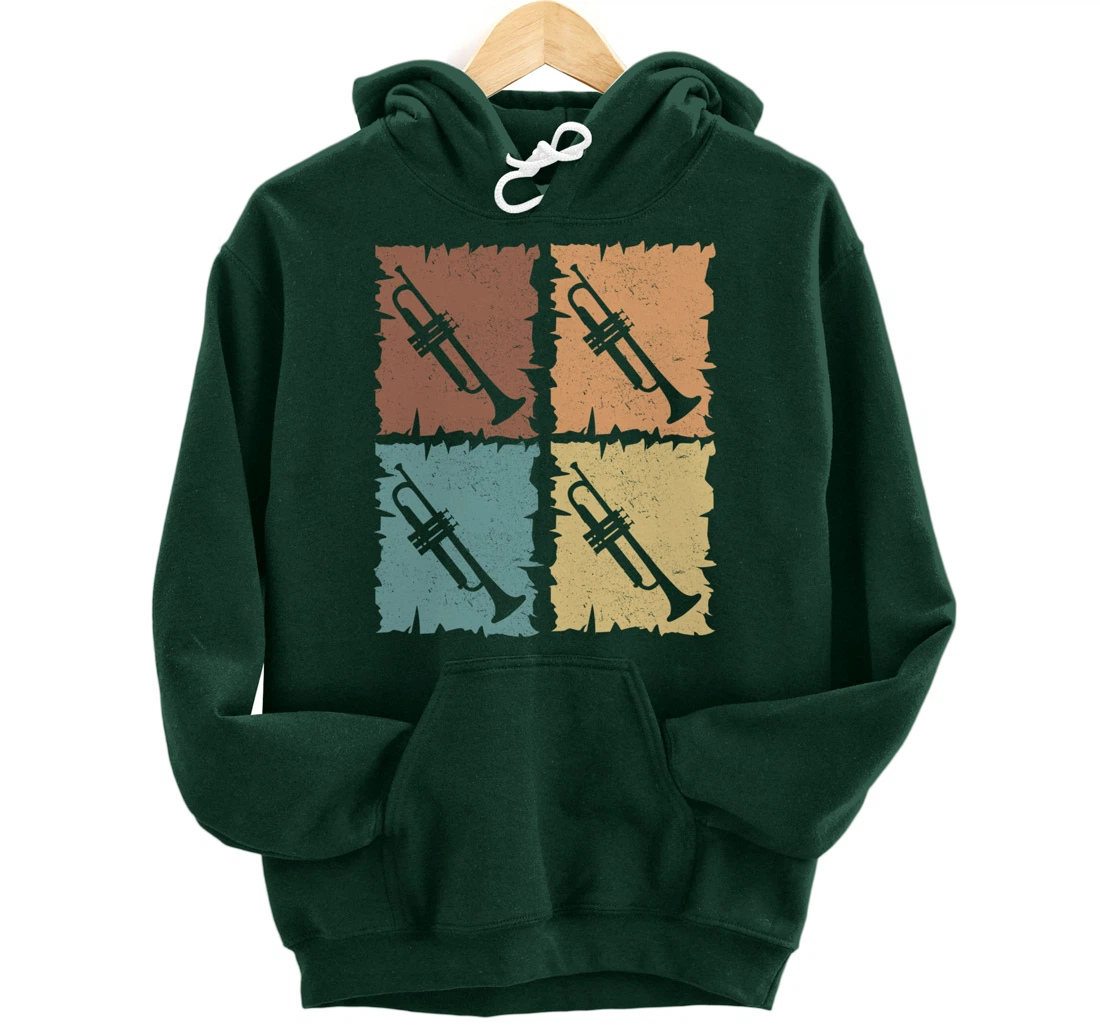 Trumpets graphic trumpeter design brass music Pullover Hoodie