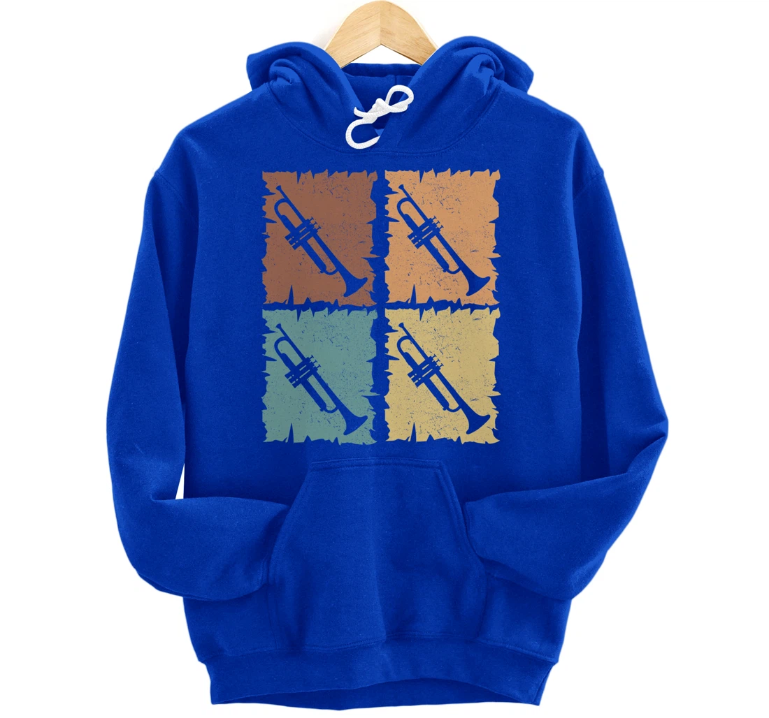 Trumpets graphic trumpeter design brass music Pullover Hoodie