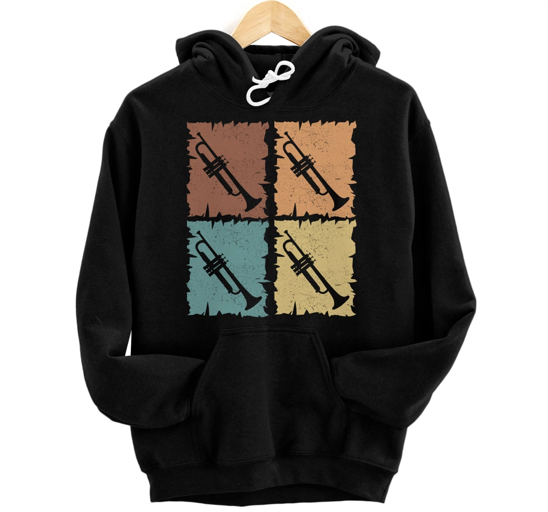 Trumpets graphic trumpeter design brass music Pullover Hoodie