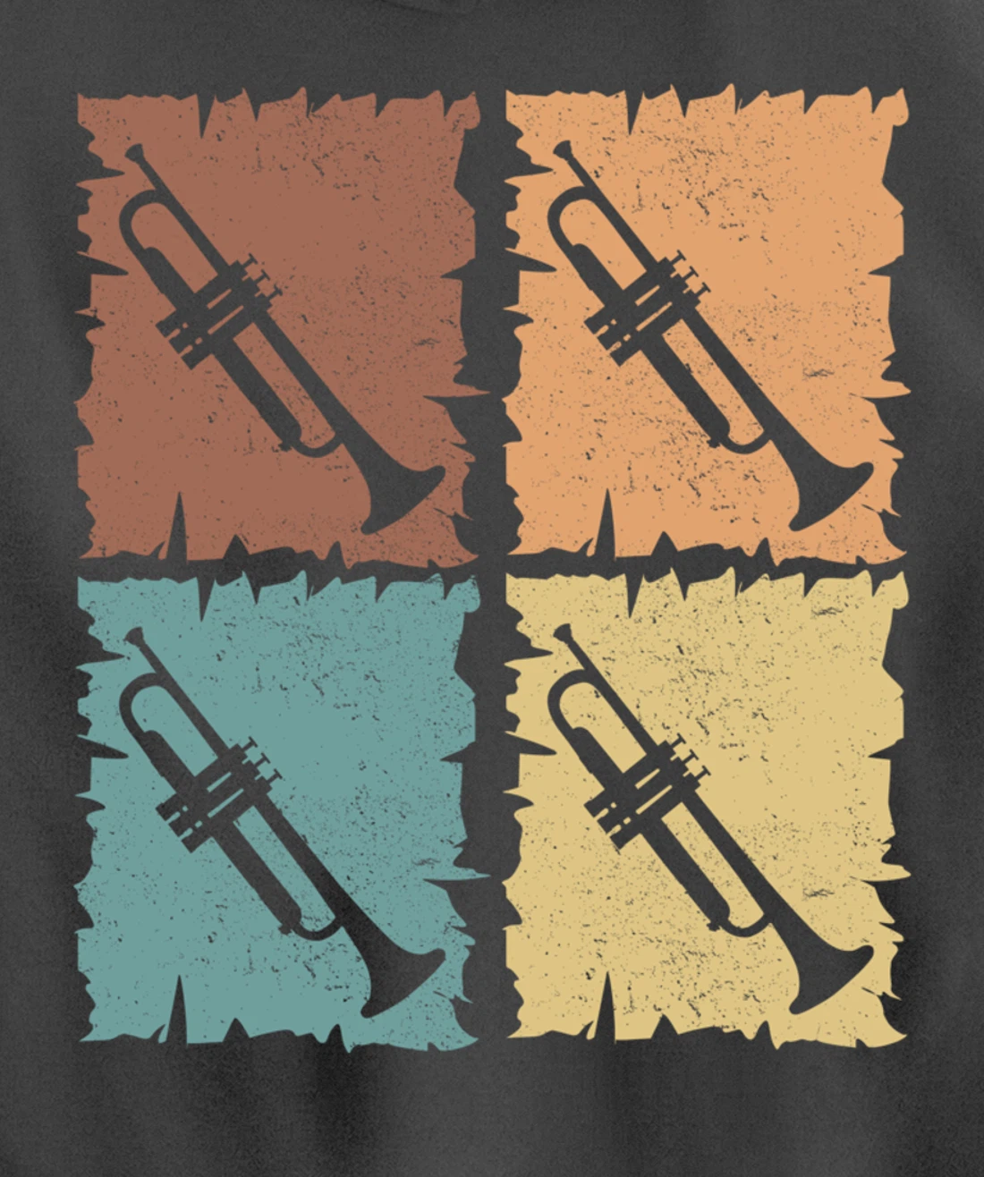 Trumpets graphic trumpeter design brass music Pullover Hoodie