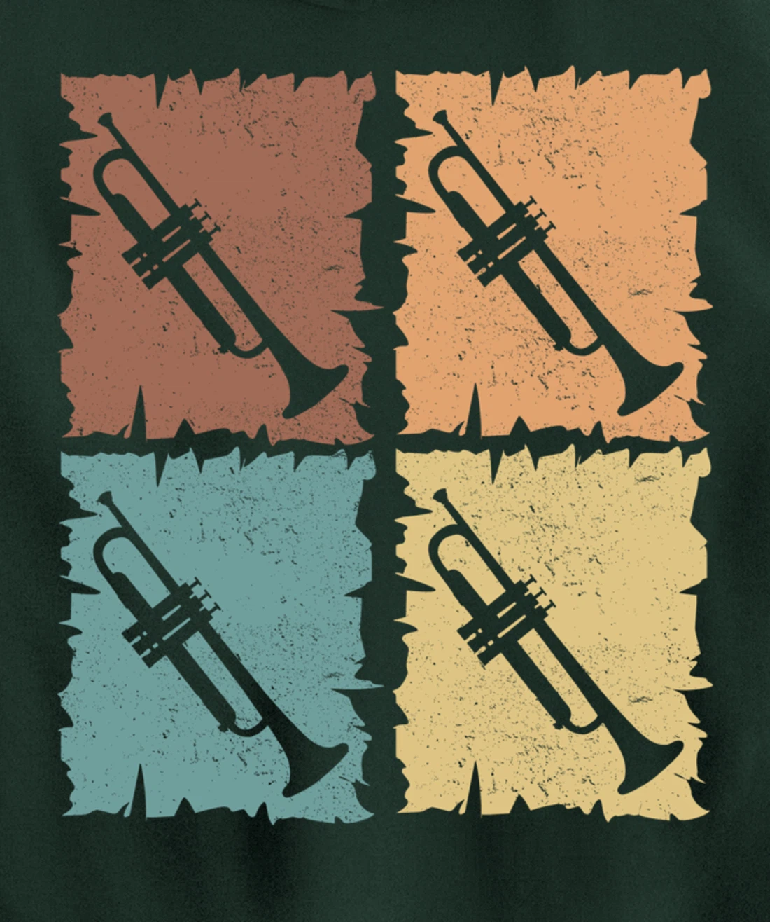 Trumpets graphic trumpeter design brass music Pullover Hoodie