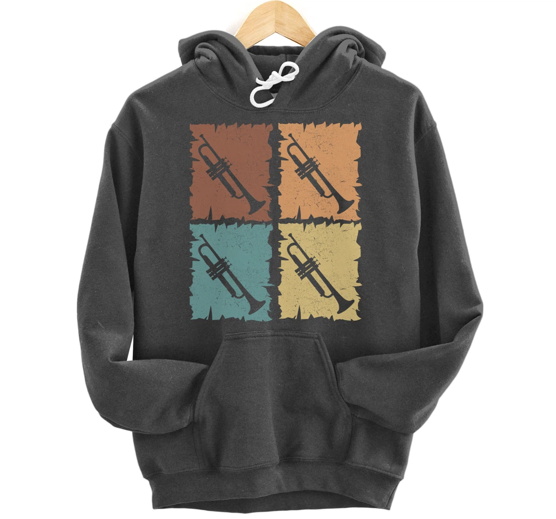 Trumpets graphic trumpeter design brass music Pullover Hoodie