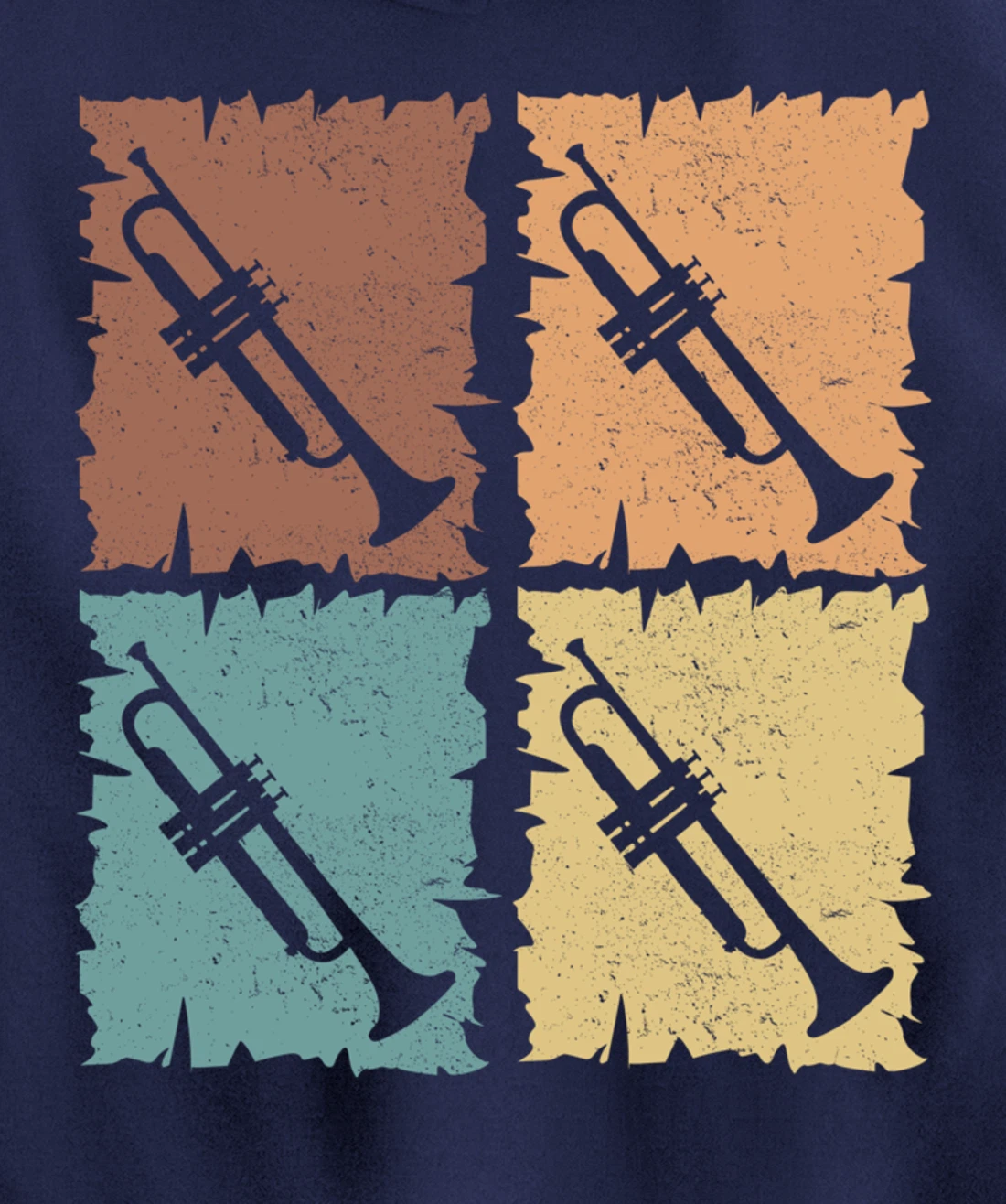 Trumpets graphic trumpeter design brass music Pullover Hoodie